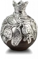 Antique silver-plated urn,handmade_3