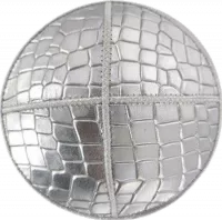 Luxurious kippah made of crocodile leather, 100% genuine, handmade, luxurious, silver color