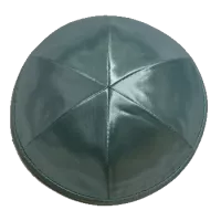 Кипа атласная голубая, диаметр 17см