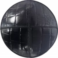 Luxurious kippah made of crocodile leather, 100% genuine, handmade, luxurious, black color