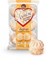 4607037436350 «Зефир со вкусом крем-брюле» (315 г, по 12 шт., ТЗ НЕВА, Лянеж)