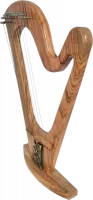 David's harp made of olive wood, handmade_1