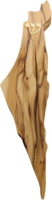 Large mezuzah in the shape of a map of the Land of Israel, made of olive wood, handmade