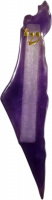 Epoxy mezuzah purple color patterned with the map of the Land of Israel