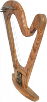 David's harp made of olive wood, handmade_1