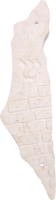 Mezuzah made of Jerusalem stone with a drawing of the map of the Land of Israel, handmade1
